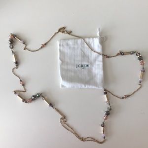 J Crew gold beaded necklace